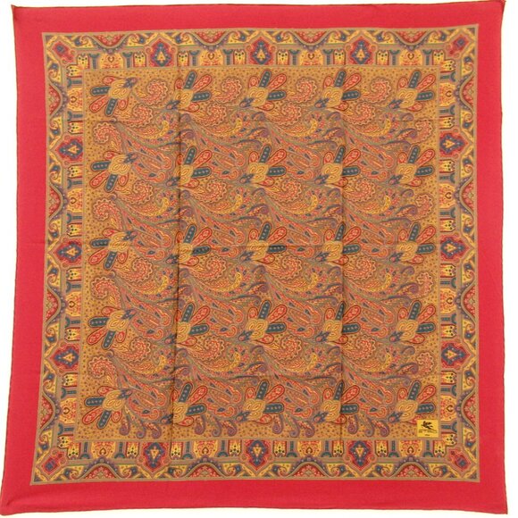 Authentic ETRO scarf silk [Used]